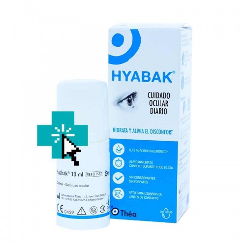 Hyabak Solución Hidratante Ocular, 10 ml
