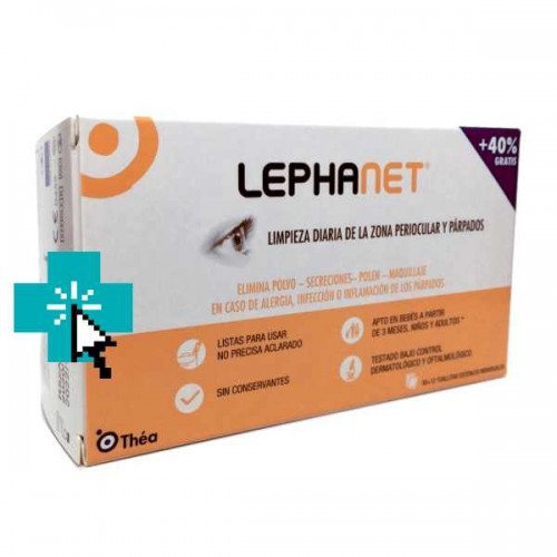 LEPHANET TOALLITAS ESTERILES 30 + 12 TOALLITAS - Farmacia Angulo Arce