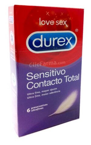 Durex Sensitivo Contacto Total 6 u