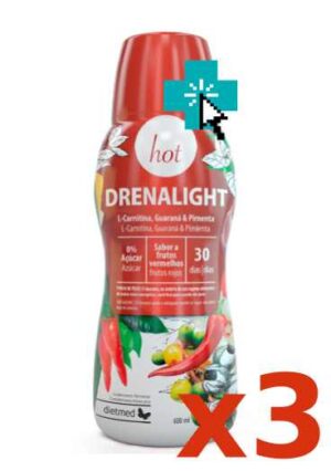 Drenalight Hot 600 ml x3