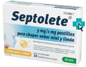 Septolete 16 pastillas